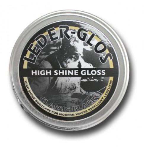 Leder Glos High Shine Gloss BLACK 40g Tin - Boot Polish